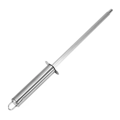 Image of Oval Knife Sharpener Sharpening Stone Professional Steel Rod with Non Slip Handle, Chefs Choice to Hone and Sharpen(#1)
