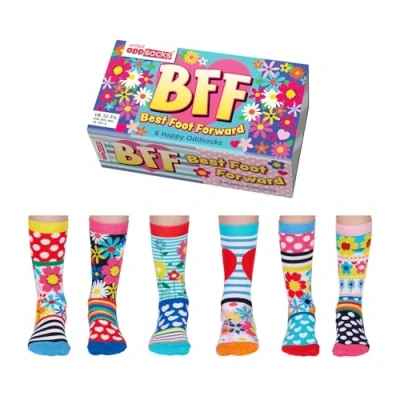 Image of BFF (Best Foot Forward) United Oddsocks 6 for Kids UK 12 5½ EUR 30½ 38½