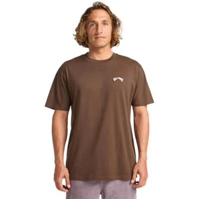 Image of Billabong T Shirt Arch Crew SS Men&#039;s Brown XS