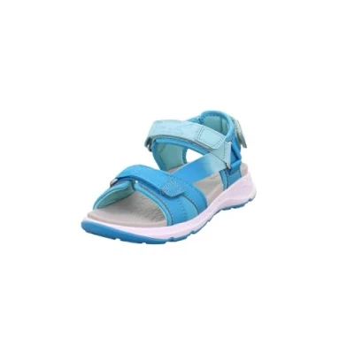 Image of Superfit Girl&#039;s Criss Cross Sandal, Turquoise Light Green 8400, 10 UK Child