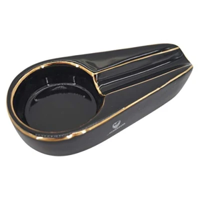 Image of GERMANUS Cera Cigar Ashtray Black