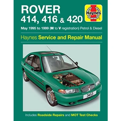 Image of Rover 414, 416 &amp; 420 Petrol/Diesel (May 95 99) Haynes Repair Manual (Paperback)