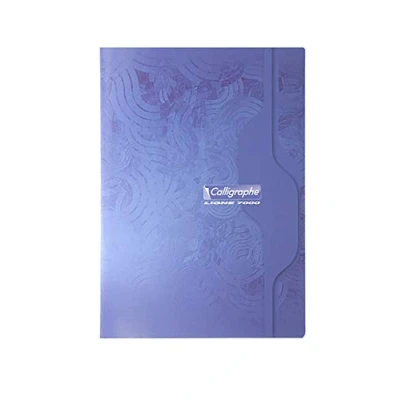 Image of Clairefontaine Ref 7495C Calligraphe Staple bound Spine Notebook (48 Sheets) 24 x 32cm, Squared Ruling, 70gsm Vellum Paper, Offset Card Cover, Assorted Colours Pack of 10