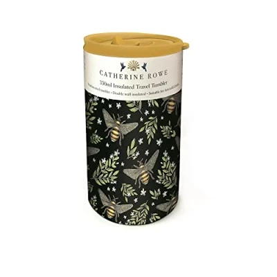 Image of Museums &amp; Galleries Catherine Rowe Honey Bee Stainless Steel Insulated Travel Tumbler