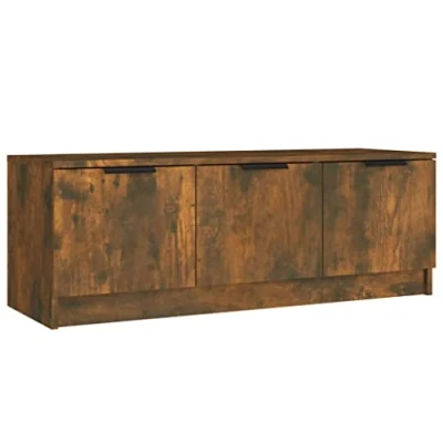 Image of vidaXL TV Cabinet Living Room Furniture Sideboard HiFi Entertainment Centre Stand Console Media Unit Smoked Oak Engineered Wood
