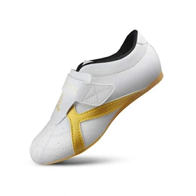Image of meng TaiChi Kong Fu Shoes, Taekwondo Boxing Karate Training Shoes for Men Women (Color : White, Size 38)