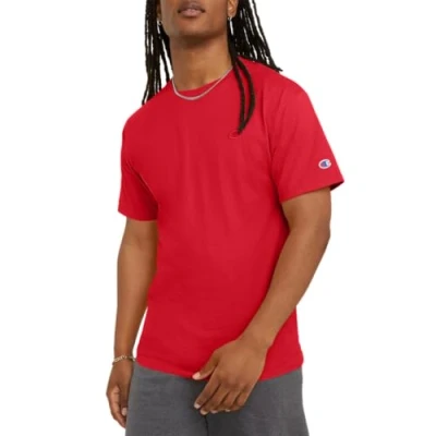 Image of Champion Men&#039;s Classic Jersey T Shirt, Scarlet, S