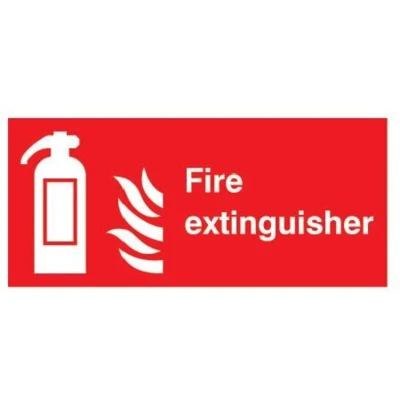 Image of Sitesafe Fire Extinguisher Rigid PVC Sign 400 x 200mm