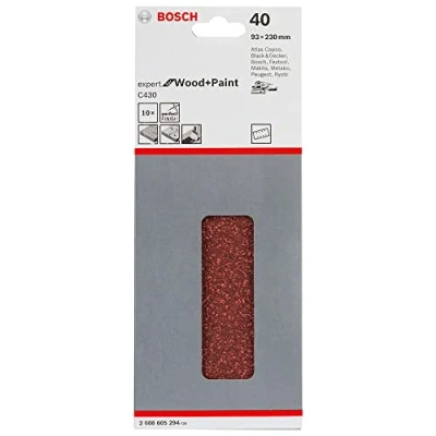 Image of Bosch 2608605294 93 x 230 mm Sanding Sheets for Orbital Sanders