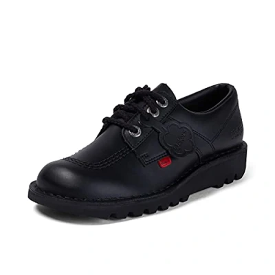 Image of Kickers Men&#039;s Kick Lo Leather Shoes Extra Comfort for Your Feet Added Durability Premium Quality, Black, 10.5 UK