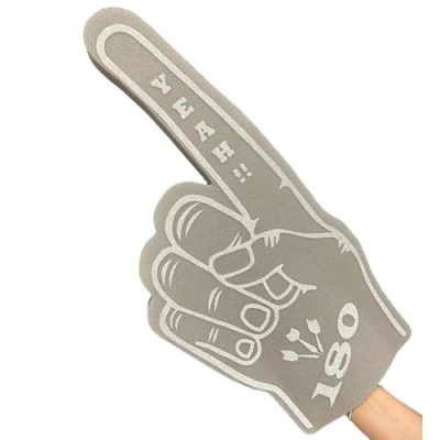Image of 180 Giant Foam Hand Pointy Finger (Pack OF 5) (Grey)