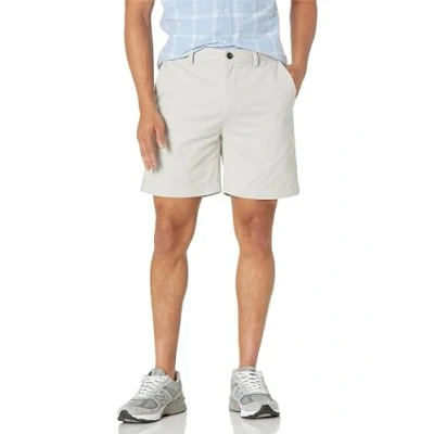 Image of Amazon Essentials Men&#039;s Slim Fit 7 Inch Chino Shorts, Silver, 33W