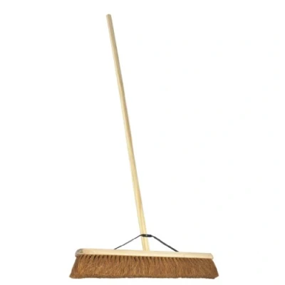 Image of Harris Victory PA25024H 24 inch Natural Coco Platform Broom with Handle/Stay