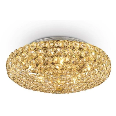Image of King 5 Light Ceiling Gold