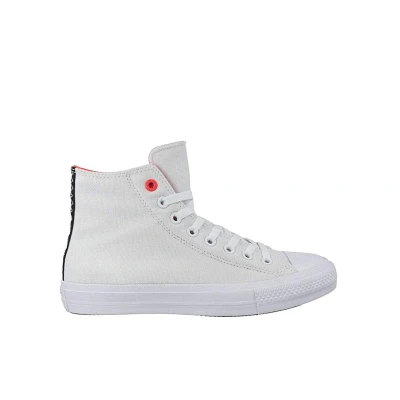 Image of Converse Unisex Adults Chuck Taylor All Star Ii Shield Hi Top Trainers, White (Wei\U00df/Neon Rot Wei\U00df/Neon Rot), 6 UK