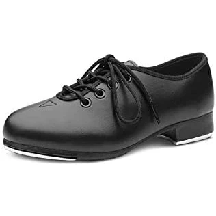 Image of Bloch Ladies Student Tap SF3710L PU Top Oxford Style Lace up Shoes Black Adult Sizes, 5 UK
