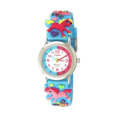 Image of Ravel Children&#039;s Sky Blue Pony Time Teacher Watch Analogue Quartz R1513.93