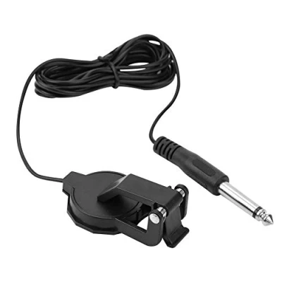Image of Violin Pickup, 3m 6.35mm Diameter Audio Jack Clip on Microphone Piezo Acoustic Guitar Pickup