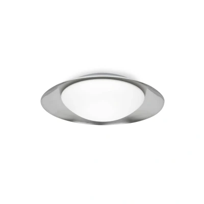 Image of Side LED Indoor Medium Flush Wall Light White, Nickel