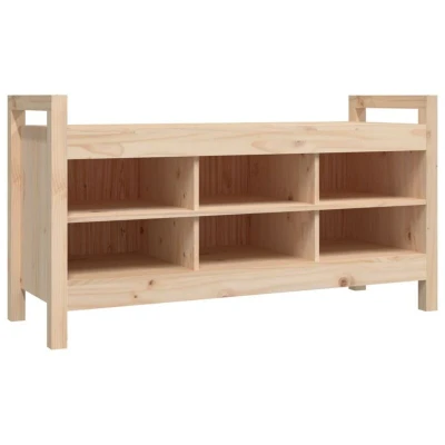 Image of vidaXL Hall Bench 110x40x60 cm Solid Wood Pine