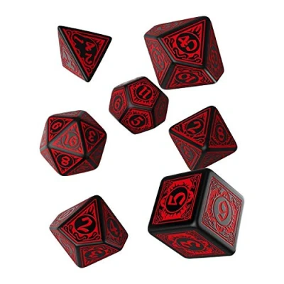 Image of Q Workshop QWOPAT06 Qworkshop 7 Piece Pathfinder Wrath of The Righteous Dice Set, Multi Color
