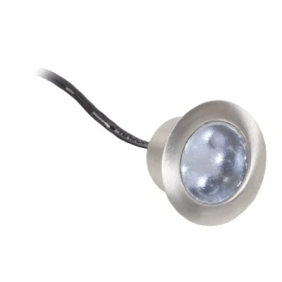 Image of Leyton Lighting 12v 0.5w LED outdoor deck/bathroom light IP65 Round white (Driver Required)