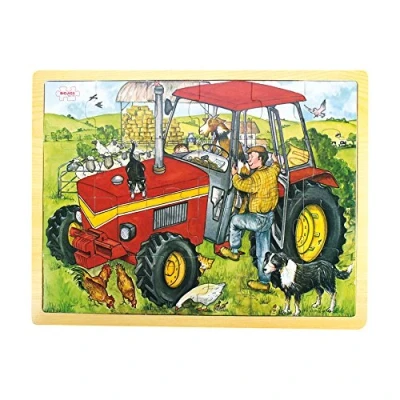 Image of Bigjigs Toys Tray Puzzle Tractor
