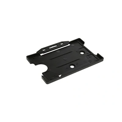 Image of ID Card It 25 x Pass Badge Holder for Lanyard Neck Straps, Retractable Keyring reels Black (Pack of 25)