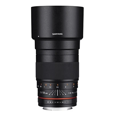 Image of Samyang SY135M C 135mm f/2.0 ED UMC Telephoto Lens for Canon EF Digital SLR Cameras, Black