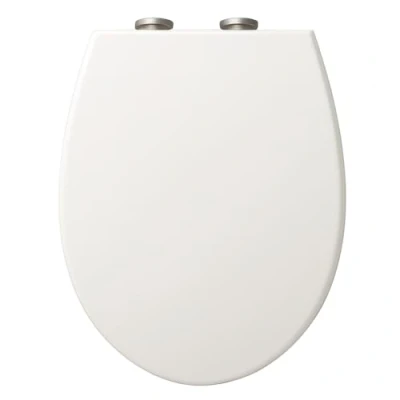 Image of Mass Dynamic Soft Close Toilet Seat with Quick Release for Easy Cleaning Loo Seats, Top Fixing White Seats Adjustable Hinges, Standard Oval