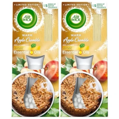 Image of Air wick Warm Apple Crumble freshener Reed Diffuser 33ml Pack of 2