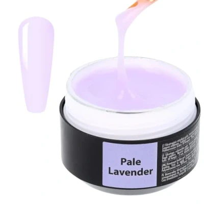 Image of SINCERO SALON Builder Gel Color Pale Lavender for Nails 2in1 Nail Extension and Shaping Long Lasting UV Strengthener Weak 15ml