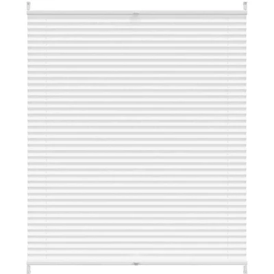 Image of vidaXL Plisse Blind 110x125cm White Pleated