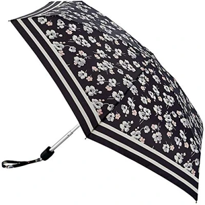 Image of Cath Kidston Tiny Folding Umbrella Primrose Spray with Breton Stripe