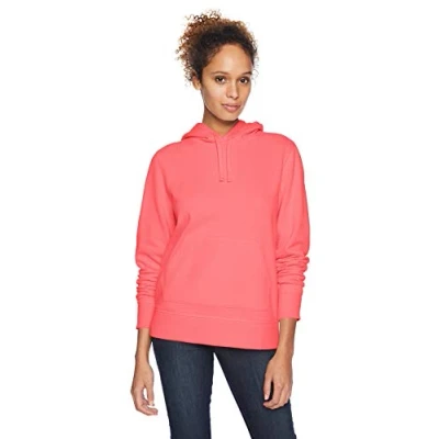 Image of Amazon Essentials Women&#039;s Fleece Pullover Hoodie (Available in Plus Size), Coral Pink, S
