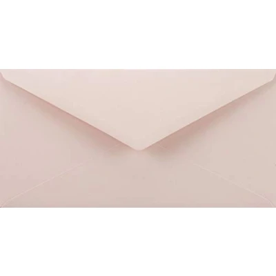 Image of Netuno 100 Long Pale Pink Coloured envelopes DIN DL 110x220mm 4.33x8.66 inches 115gsm Sirio Color Nude gummed Pointed Flap no Window for Wedding Invitations Christmas Greeting Cards Letters leaflets