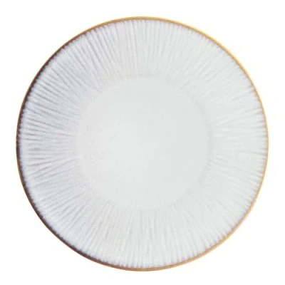 Image of Olympia Drift Grey Embossed Coupe Plates 280mm (Pack of 4)