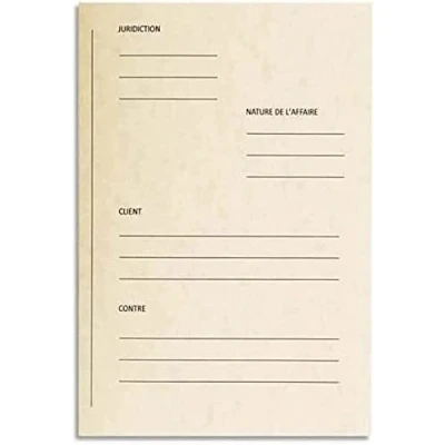 Image of Exacompta Ref 220112E Nature Future Pre Printed Square Cut Folders 250 x 320mm in Size, Suitable for A4 Documents, 265gsm Glossy Card Ivory (Pack of 25) French Text