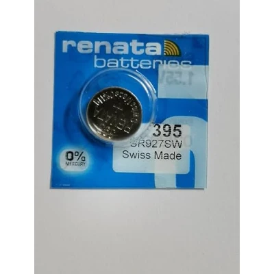 Image of Renata 395 SR927SW SB AP Silver Oxide Watch Battery 1.55v Blister Packed