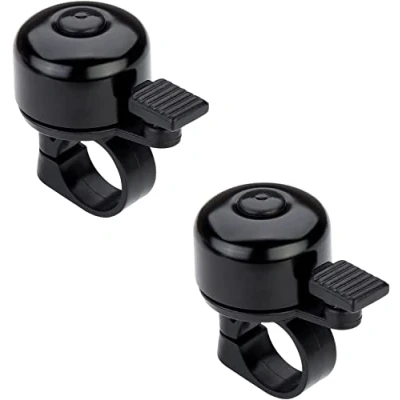 Image of Welsberg Set of 2 Bike Bells,Bicycle Bell, bell for City Bikes, Cruisers, Road Bikes or MTB, Fits Bars diameters 20 to 24mm