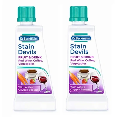 Image of Dr Beckmann Stain Devils Tea, Red Wine, Fruit &amp; Juice Remover (2 x 50g)