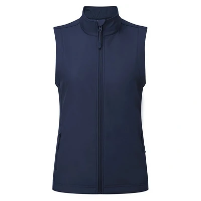 Image of Premier Womens/Ladies Windchecker Recycled Printable Gilet (Navy) Size Small