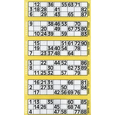 Image of Thomas &amp; Anca Club Supplies Ltd 6000 6 to View Bingo Flyers Tickets (Yellow)