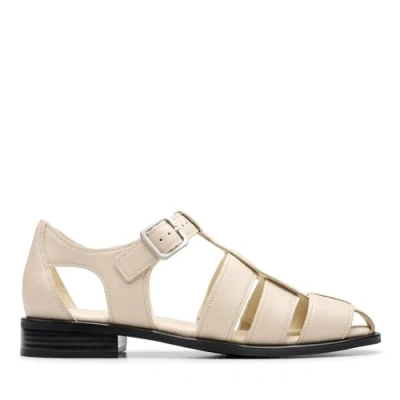 Image of Clarks HANA SUN Sandals, Women&#039;s, Size: 6.5, Off white Leather