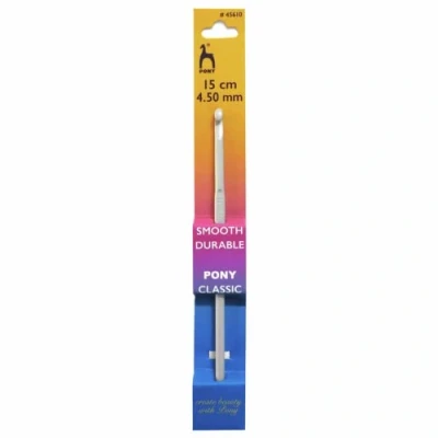 Image of Pony Aluminium Crochet Hooks: 4.50mm, Multicolor, 4.5mm