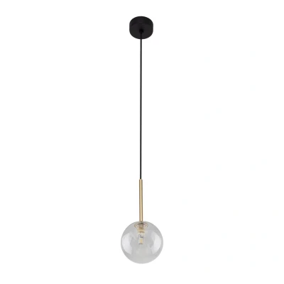 Image of Nilos Globe Pendant Ceiling Light Black 1xG9