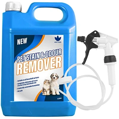 Image of enviro works Pet Stain &amp; Odour Remover 5L Plus Long Hose Trigger Completely Eliminates Traces of Urine In Any Household Area