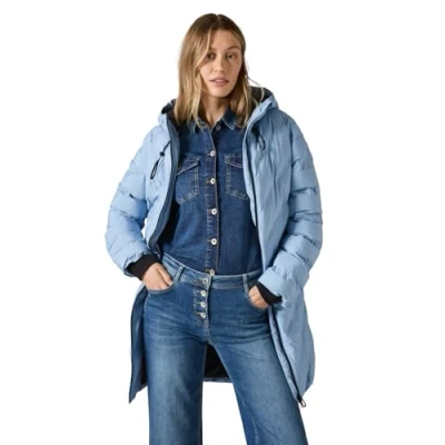 Image of Cecil Women&#039;s B101039 Coat with welds, kristallblau, XXL