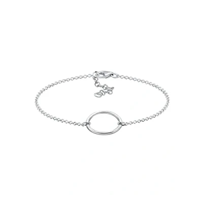 Image of Elli Women&#039;s 925 Sterling Silver Circle of Life Bracelet Length 18cm