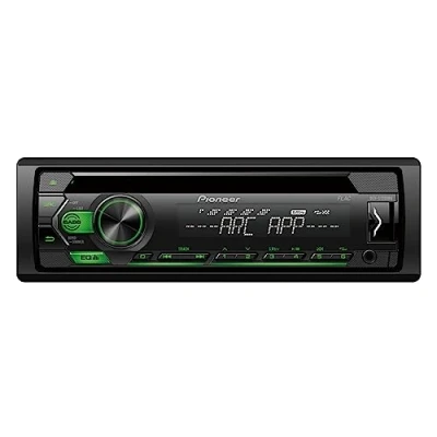Image of Pioneer DEH S120UBG 1 DIN CD Tuner with RDS tuner, green illumination, USB and Aux In.